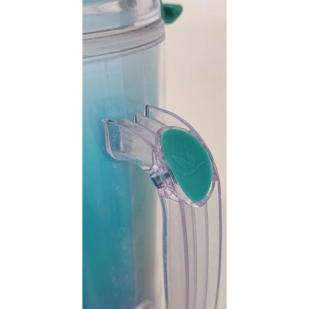 Wawa Tumbler Cold Cup Reusable Straw Lid 24 oz Summer Mug Blue Ombre Goose Logo